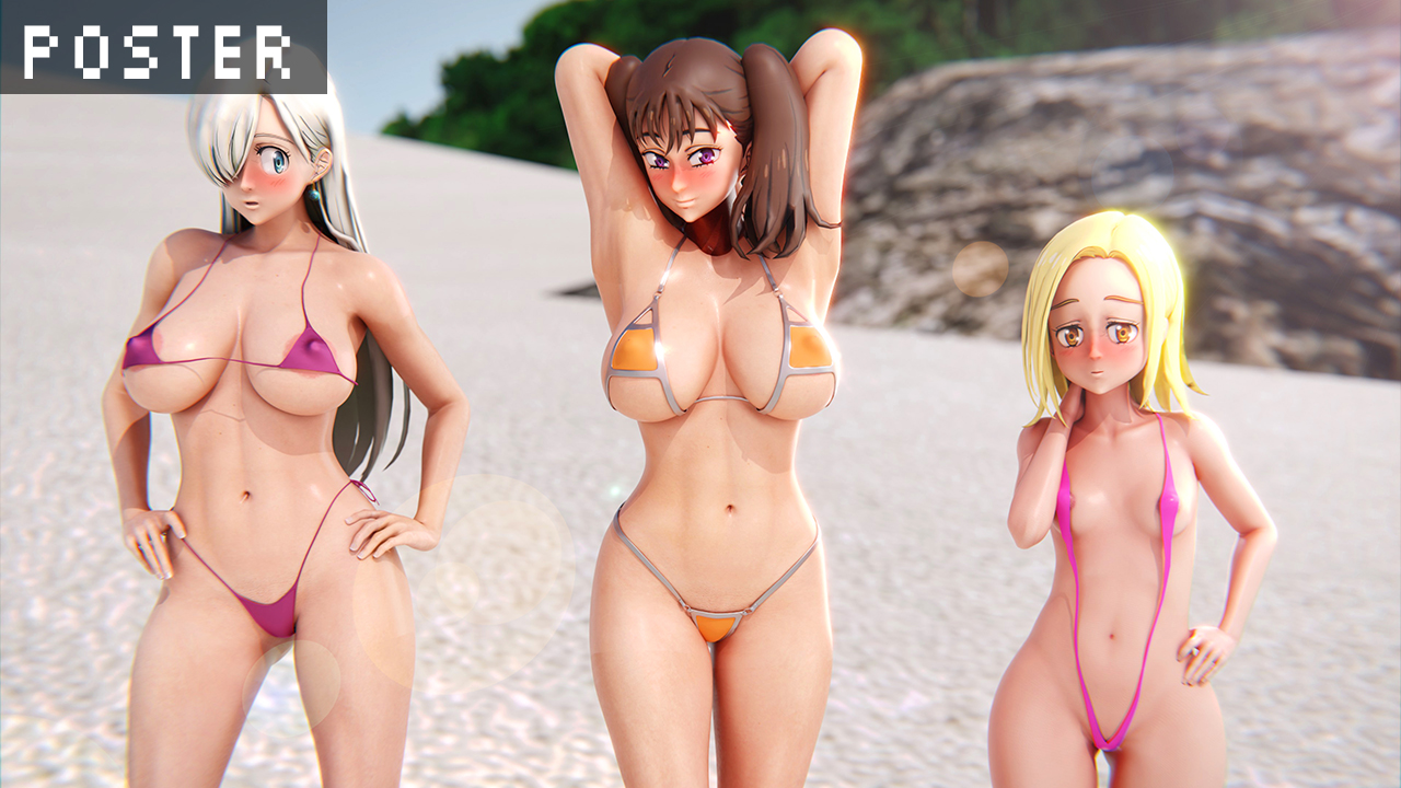 Elizabeth x Diane x Elaine – Beach of Sins